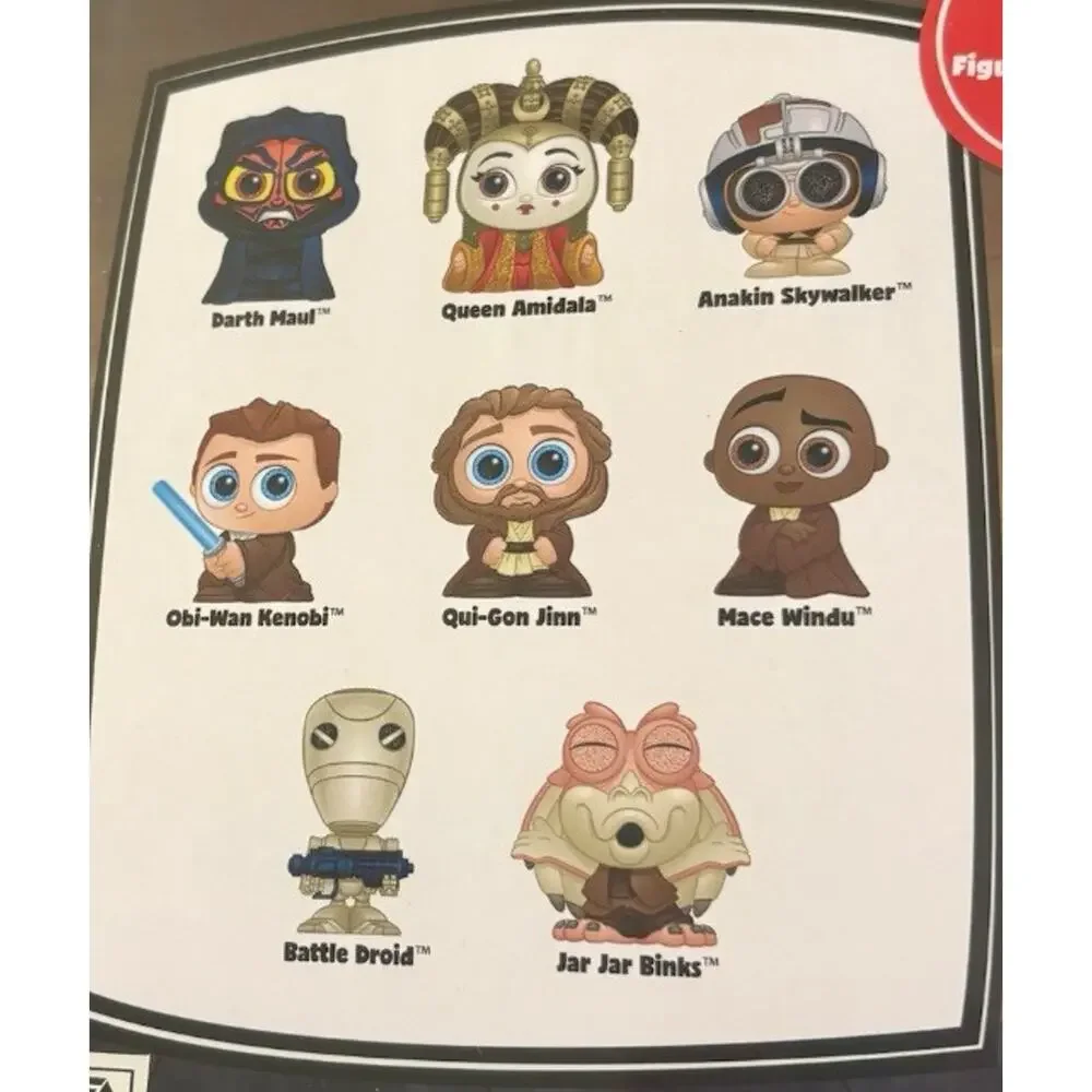 NEW DISNEY DOORABLES Star Wars Ep.1 Phantom Menace Collection MINI FIG x8 SEALED